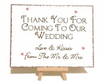Thank You Wedding Vintage Shabby Chic Sign